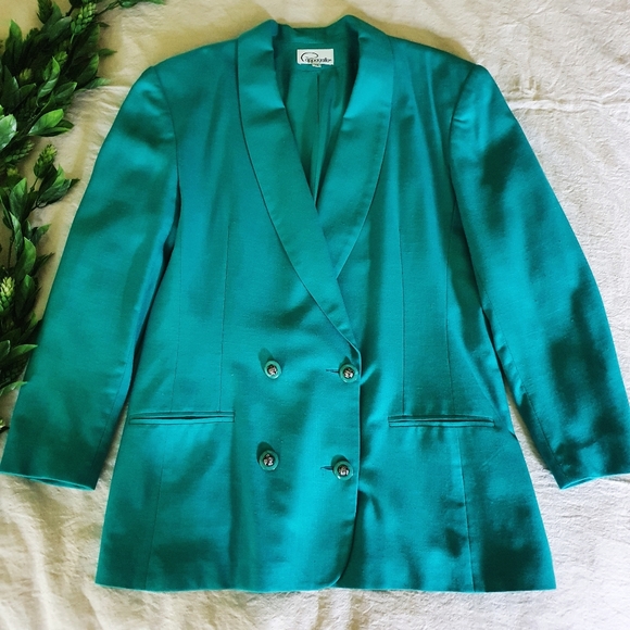 Pappagallo | Vintage Double Breasted Blazer Sz L - Picture 2 of 8